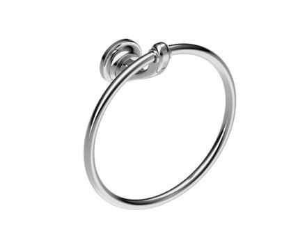 Burlington Guild Towel Ring 170mm (Diameter) Chrome [GU013C]