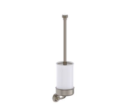 Burlington Guild Toilet Brush Holder Brushed Nickel [GU025L]