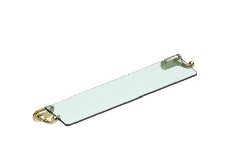 Burlington Guild Glass Shelf with Gold Fittings [GU030G]