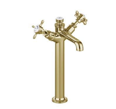 Burlington Guild Tall Basin Mixer Tap (1 Taphole) Gold [GU112DNG]