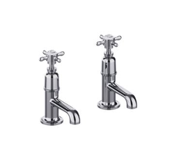 Burlington Guild Basin Pillar Taps (2 Tapholes) Chrome [GU150DNC]