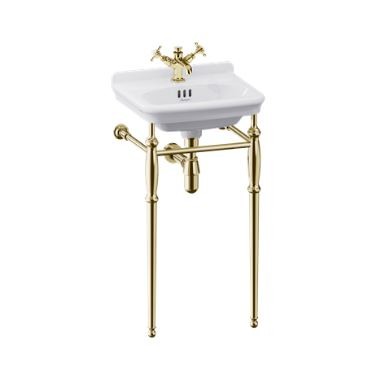 Burlington Guild Basin Washstand 450mm (Wash Basin NOT Included) Gold [GU45X77G]