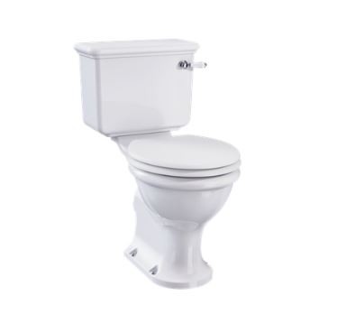 Burlington Guild Slimline Cistern with Lever 440mm White (WC Pan NOT Included) [GU7005CW]