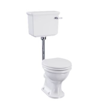 Burlington Guild Low/High Level WC Pan White (Cistern NOT Included) [GU6118CW]
