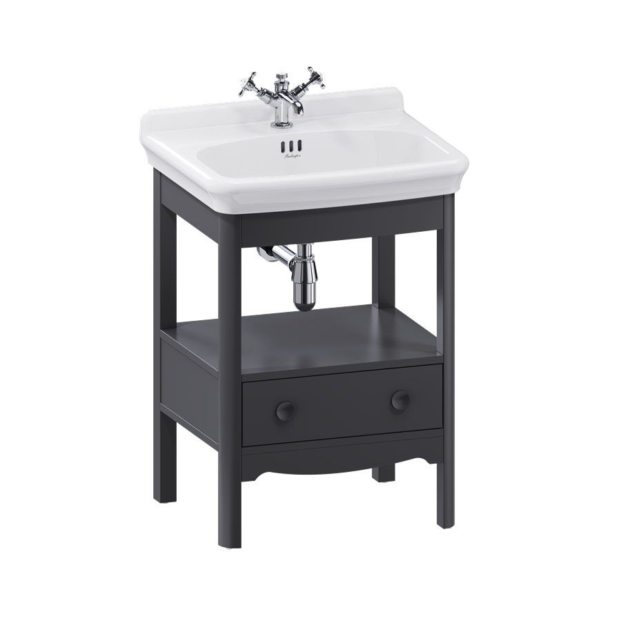 Burlington Guild Floor Standing Vanity Unit 620mm (Wash Basin & Worktop NOT Included) Ashbee Grey [GU6500DAGFS]