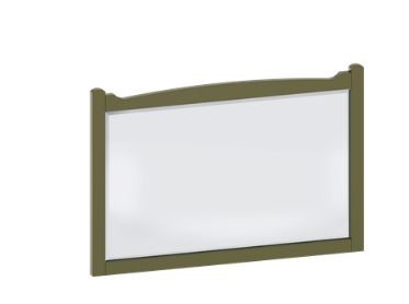 Burlington Guild Wall Mirror 850 x 570mm Carlyle Green [GU8557CG]
