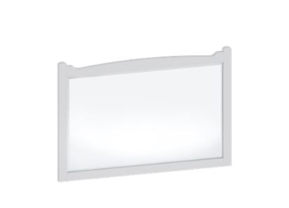 Burlington Guild Wall Mirror 850 x 570mm Varley White [GU8557VW]