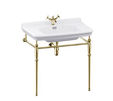 Burlington Guild Basin Washstand 850mm (Wash Basin NOT Included) Gold [GU85X77G]