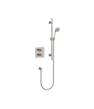 Burlington Guild Thermo Concealed Shower Valve Pack with Additional Accessories (Single Outlet) Brushed Nickel [GUSHOWERPACKQ1L]