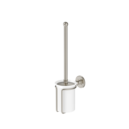 Burlington Wall Mounted Toilet Brush & Holder Brushed Nickel [A8BNKL]