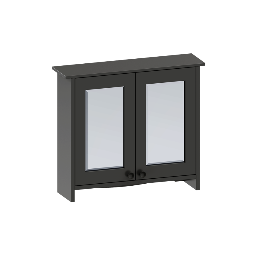 Burlington Guild Mirror Cabinet 650 x 572mm Ashbee Grey [GU6057AGCAB]
