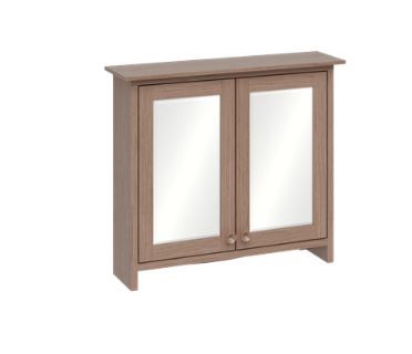 Burlington Guild Mirror Cabinet 650 x 572mm Dark Oak [GU6557DOKCAB]