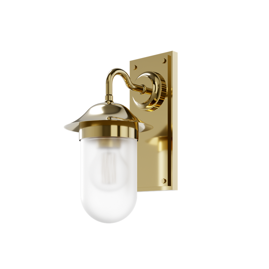 Burlington Guild Wall Light with Frosted Glass Gold [GUL001G]