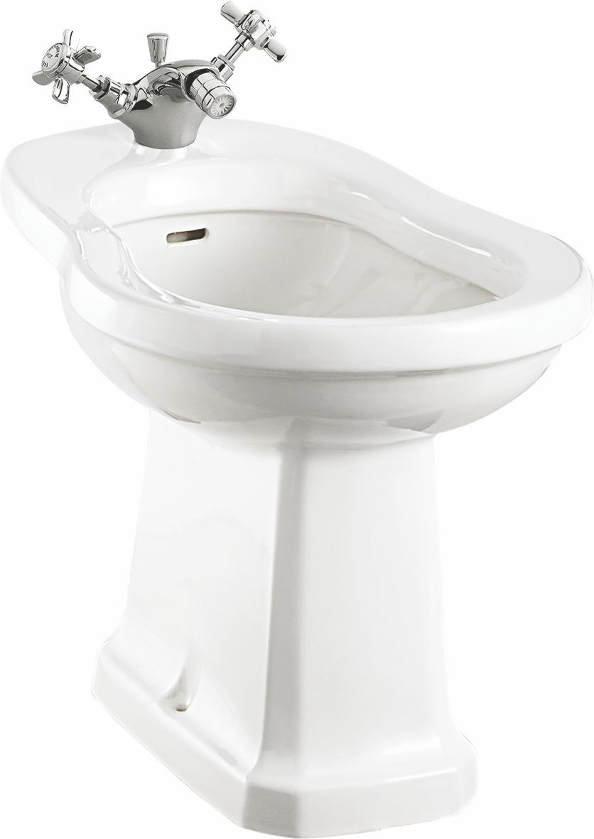 Burlington P4 Floor Standing Bidet 1 Taphole (Brassware NOT Included)