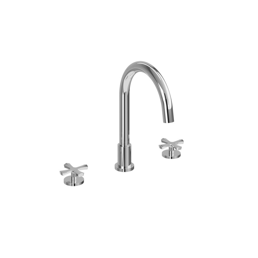 Burlington RIV32CHR Riviera Deck Mounted Bath Filler 3 Tapholes Chrome