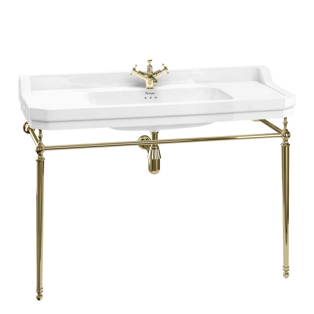 Burlington T51GOLD Basin Wash Stand (for 1200mm Basins) Gold (Basin NOT Included)