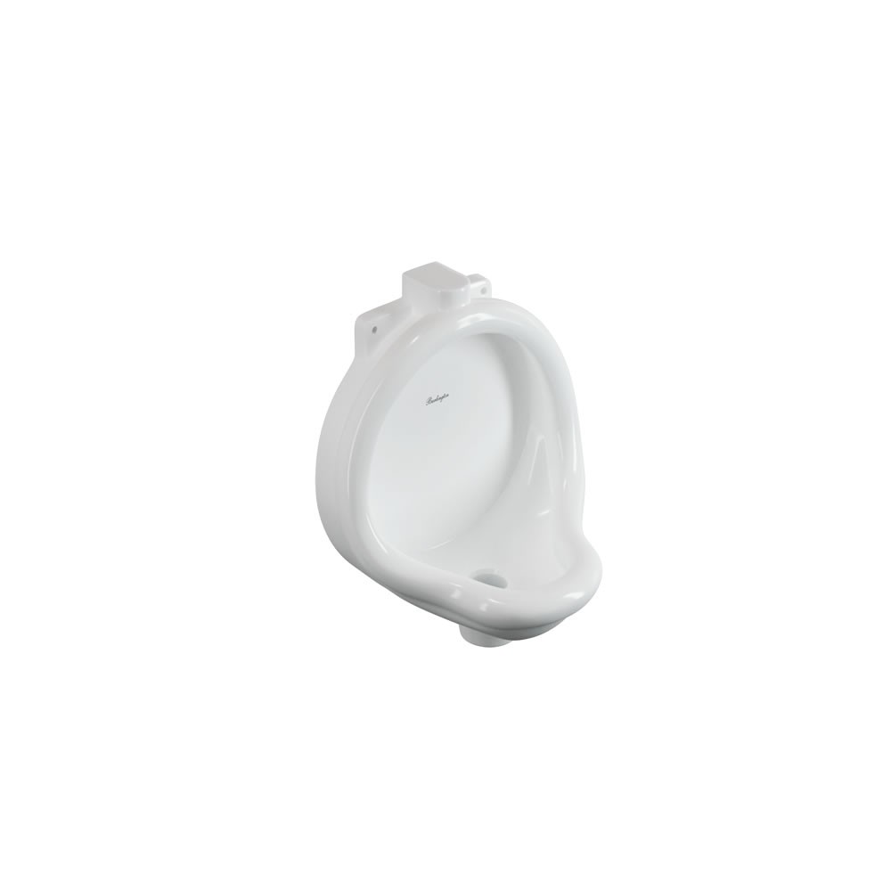 Burlington U1 Garrick Waterless Urinal with Bracket Gloss White