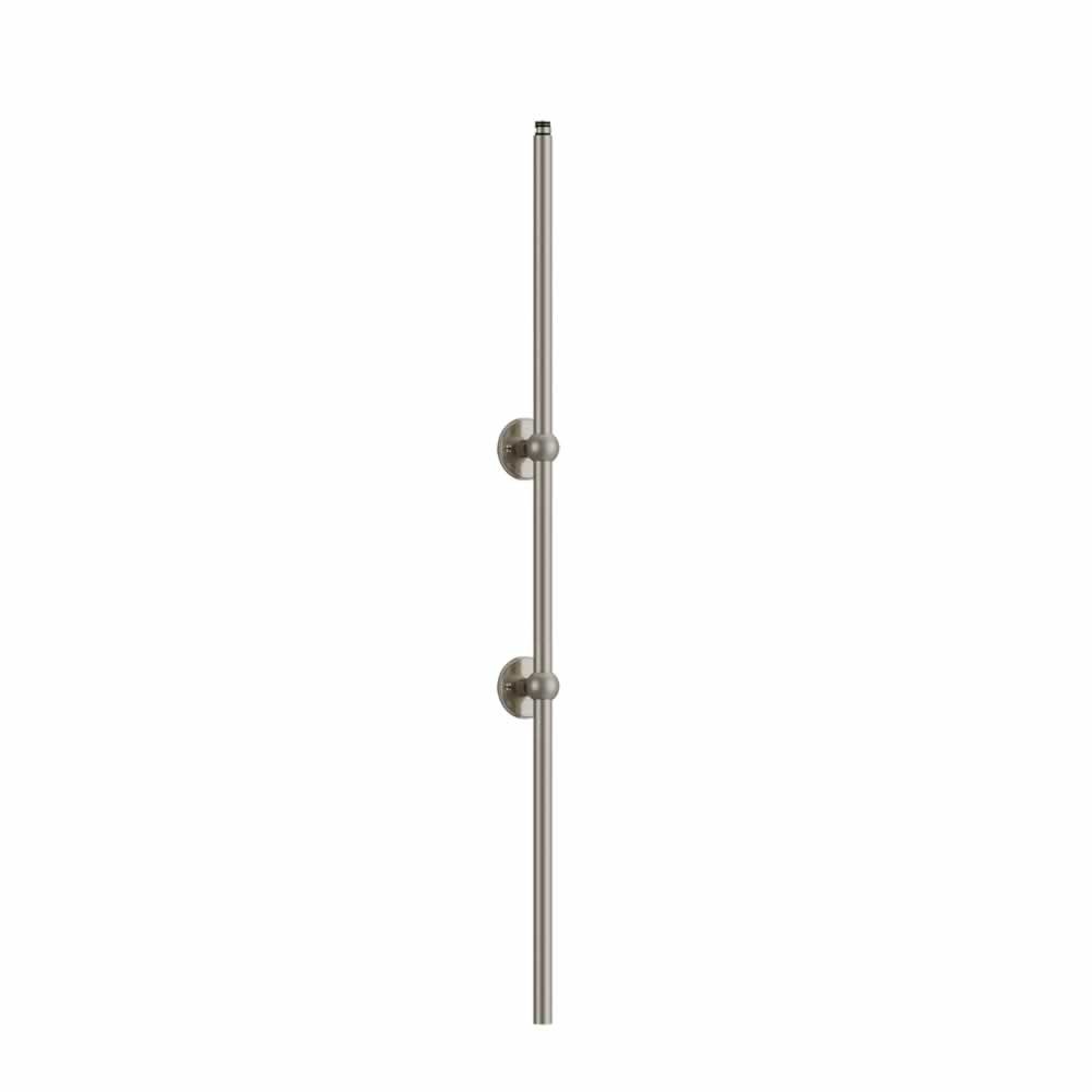 Burlington Riviera Extended Vertical Riser (2m) with 2 Wall Brackets Brushed Nickel [V22BNKL]