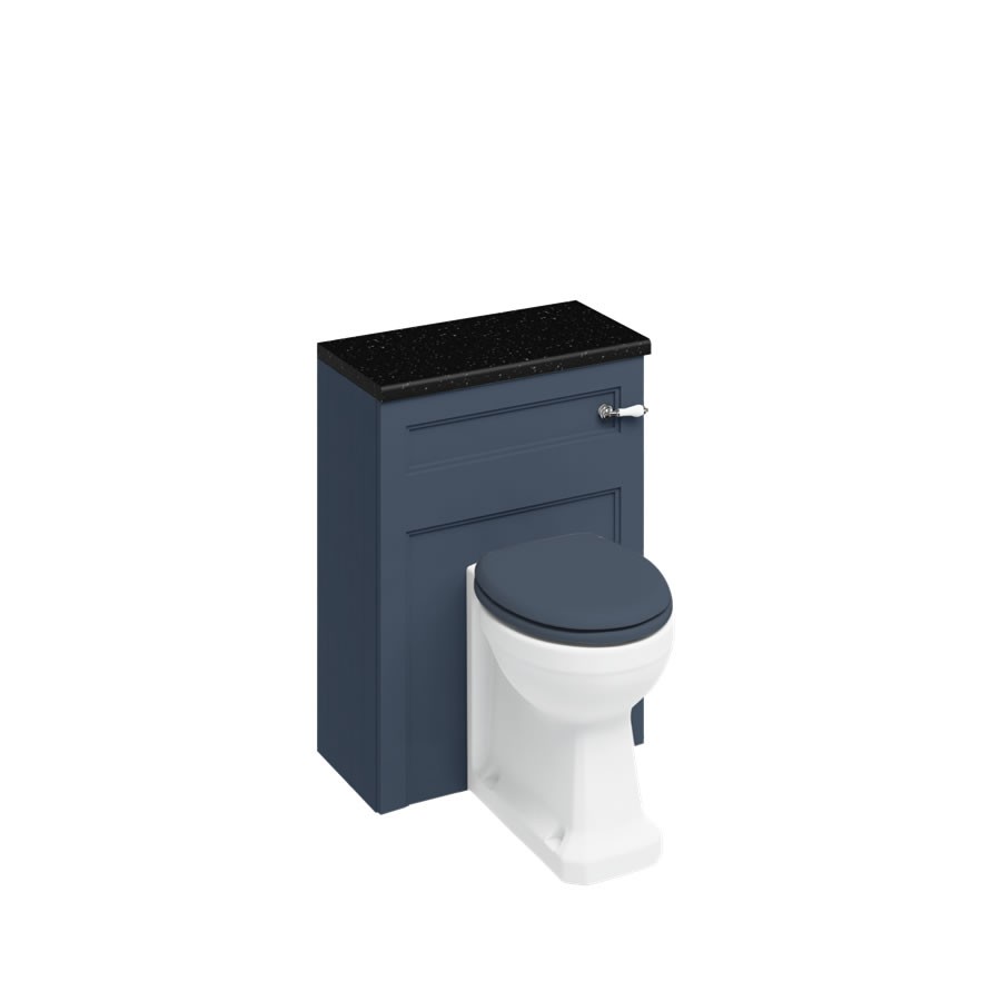 Burlington W60B 600mm WC Unit with Concealed Cistern & Ceramic Lever Blue (Worktop/ BTW WC Pan/Toilet Seat NOT Included)