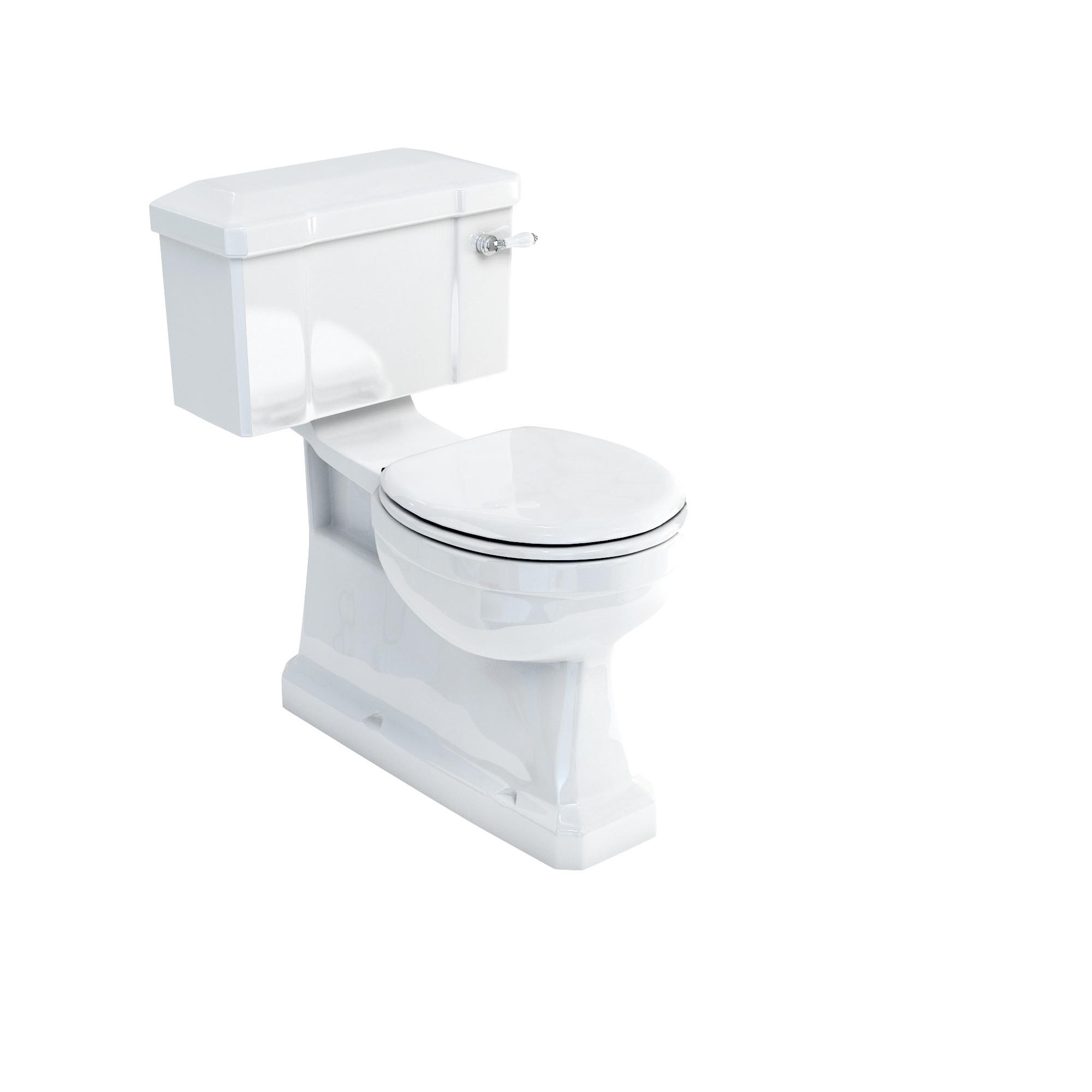 Burlington C30 Extended Depth Close Coupled Cistern with Ceramic Lever & Fittings (WC Pan & Toilet Seat NOT Included)