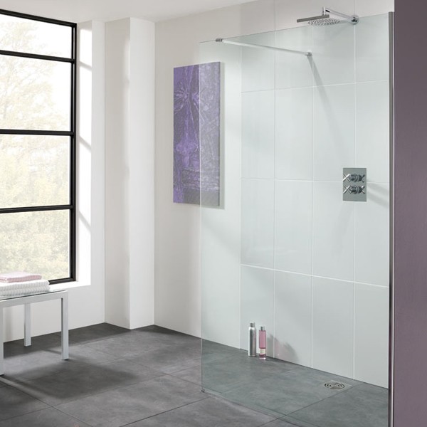 Lakes LK1010-120S Walk-In Levanzo 10mm Frameless Shower Panel 1200x2000mm (Bypass & Side Panels NOT Included)