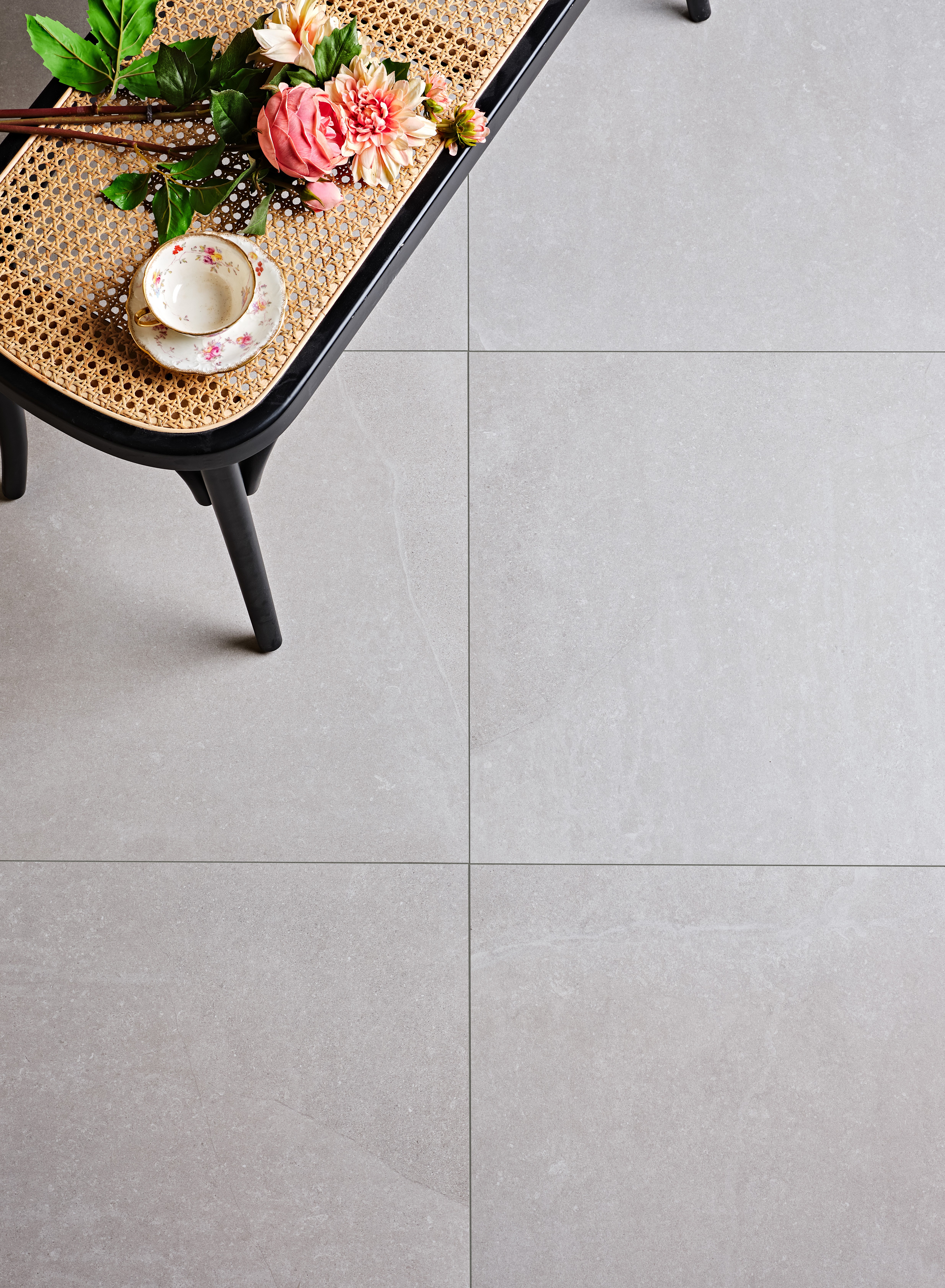 CaPietra Dorset Porcelain Floor & Wall Tile (Satin Finish) Grey 597 x 597 x 9.5mm [7992]