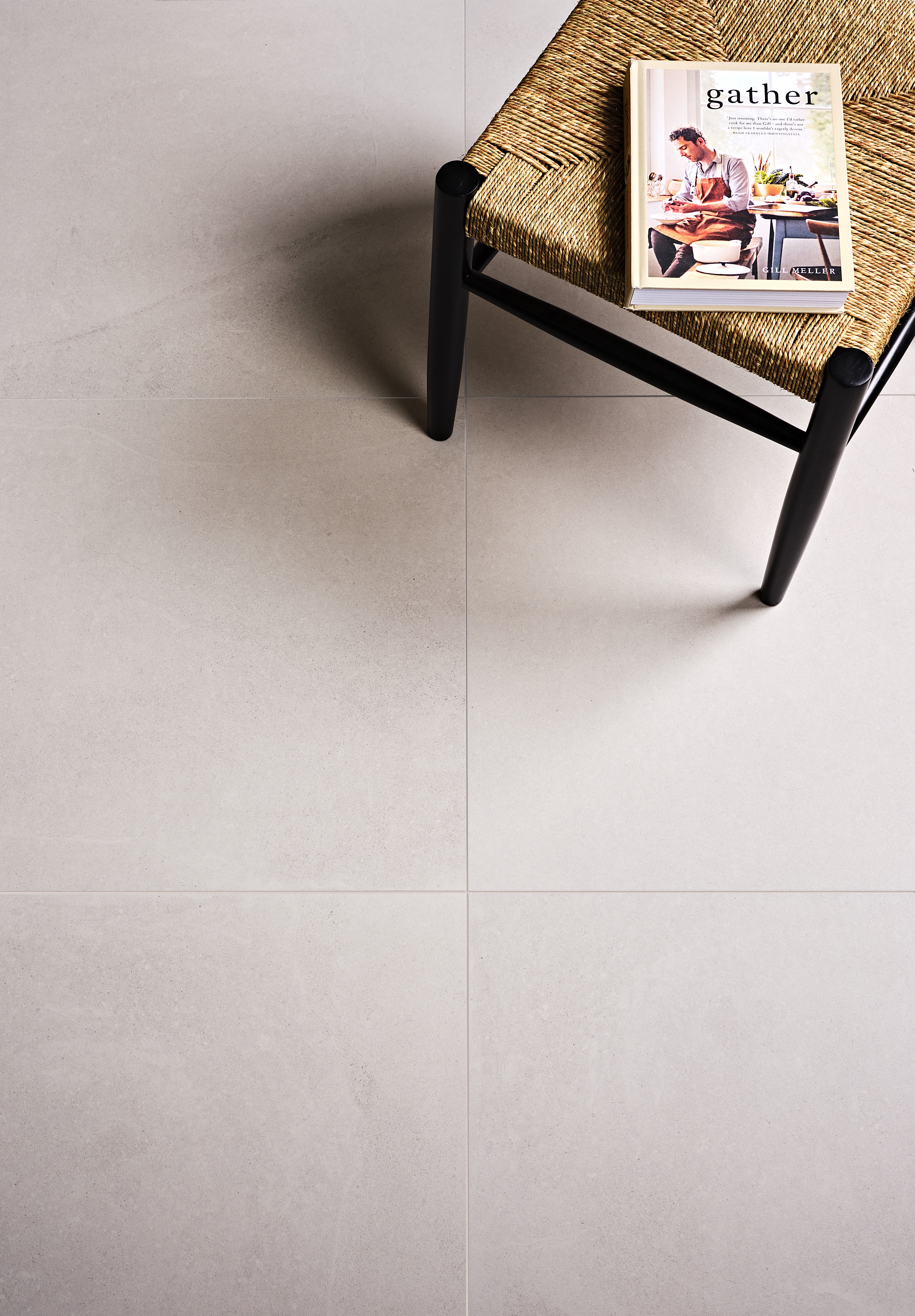 CaPietra Dorset Porcelain Floor & Wall Tile (Satin Finish) White 800 x 800 x 10mm [7997]