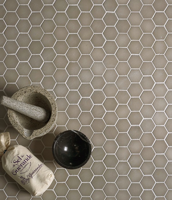 CaPietra Brasserie Glass Floor & Wall Tile (Matt Finish) Sand 325 x 293 x 5mm [6871]
