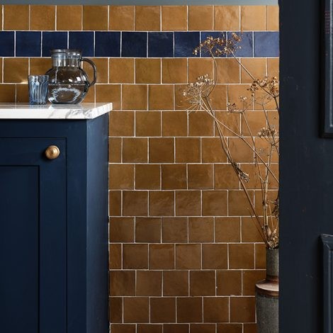CaPietra Maroc Porcelain Floor & Wall Tile (Gloss Finish) Khaki 99 x 99 x 10mm [13118]