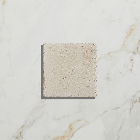 CaPietra Reformed Composite Stone Floor & Wall Tile (Tumbled Finish) Bianco 122.5 x 122.5 x 15mm [13012]
