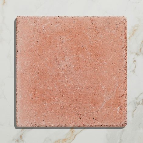 CaPietra Reformed Composite Stone Floor & Wall Tile (Tumbled Finish) Salmon Pink 250 x 250 x 15mm [13010]