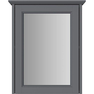 Heritage Caversham Single Door Mirrored Wall Cabinet Graphite [KGRSMWU]