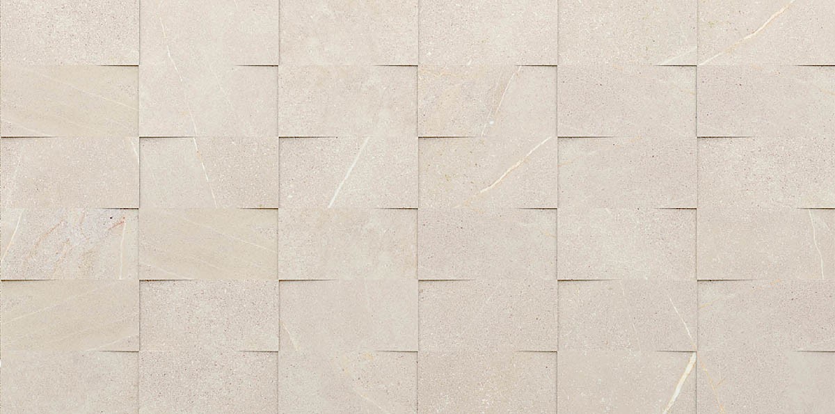 Craven Dunnill Hudson Bone Top Decor Wall Tile 595x295mm (Box of 7) [CDCO581]