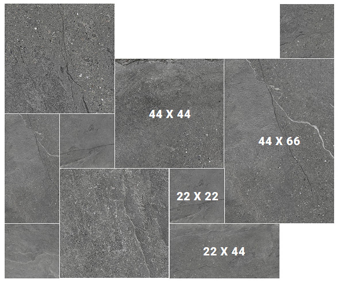 Craven Dunnill Malvern Stone Module Floor Tile - Pack Covers 0.87m2 Dark (Module Pack) [CDCO740]