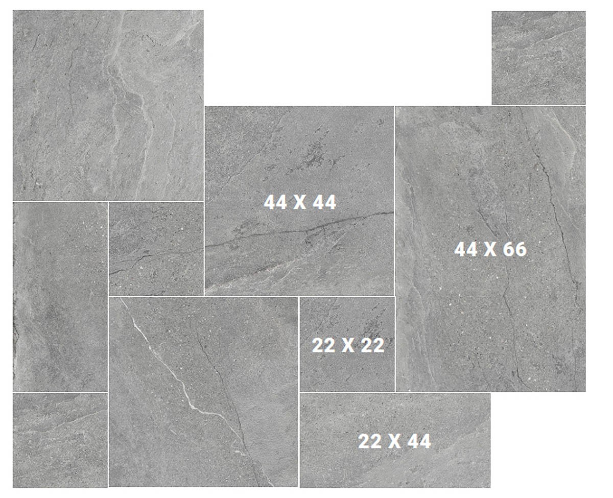 Craven Dunnill Malvern Stone Module Floor Tile - Pack Covers 0.87m2 Grey (Module Pack) [CDCO741]