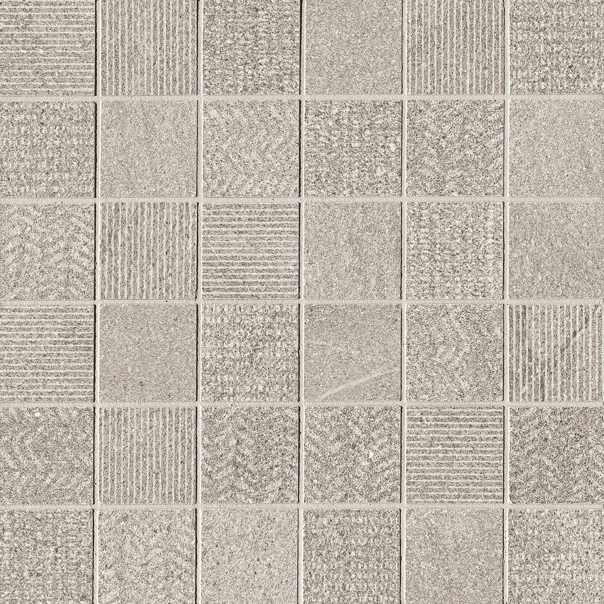 Craven Dunnill Hartington Mosaic Mix Wall Tile 300 x 300mm Grey (Single) [CDLG109]