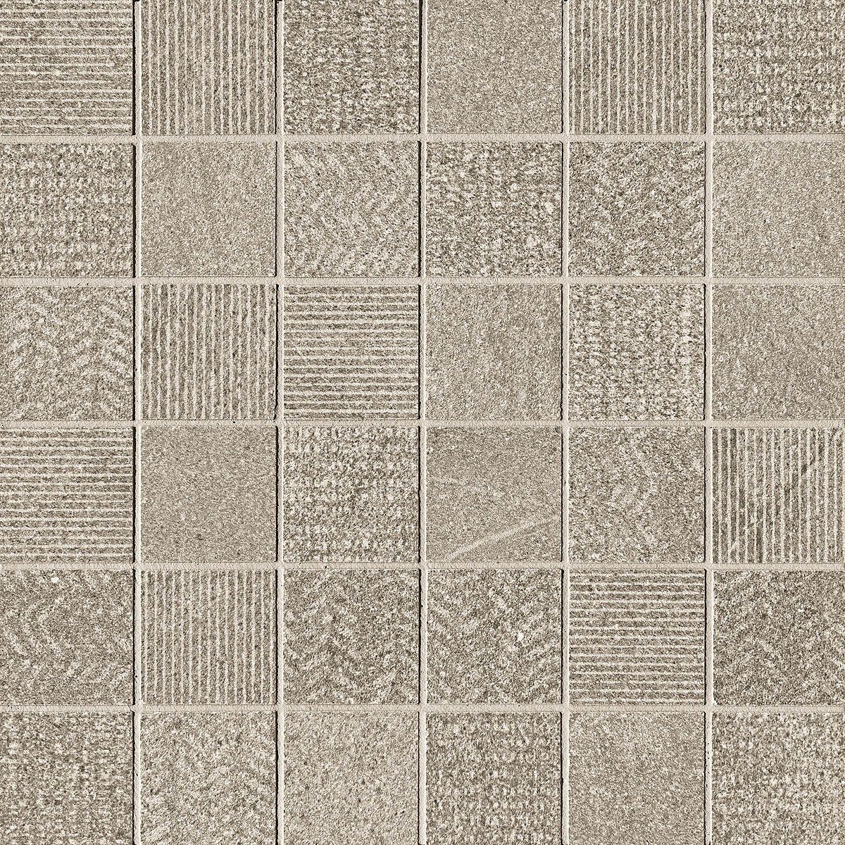 Craven Dunnill CDLG110 Hartington Mosaic Mix Taupe Wall Tile 300x300mm