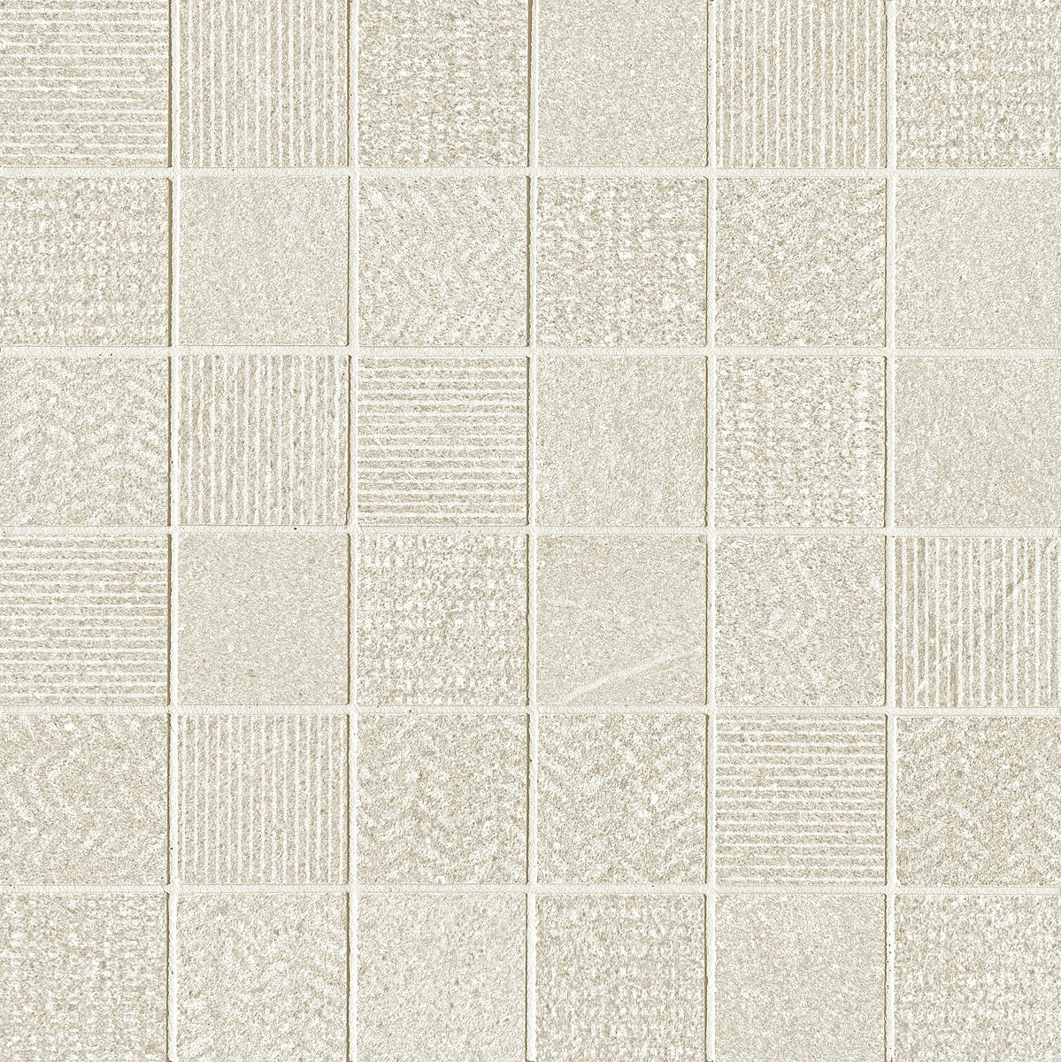 Craven Dunnill Hartington Mosaic Mix Wall Tile 300 x 300mm White (Single) [CDLG111]