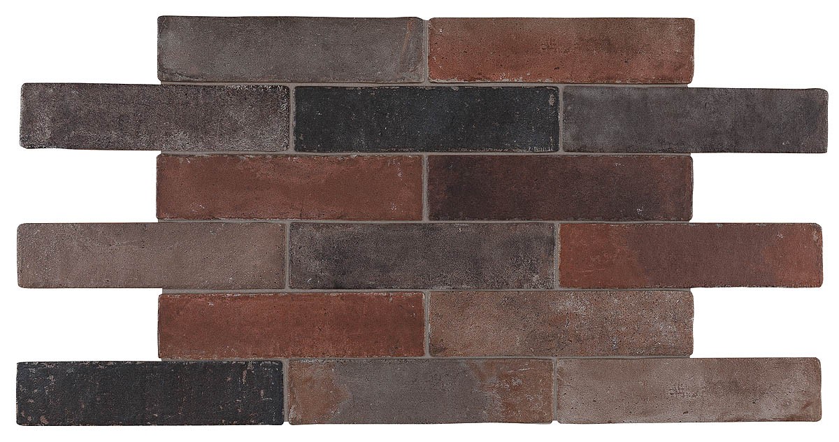 Craven Dunnill CDMMKW Vintage Brick Nero Wall & Floor Tile 280x70mm