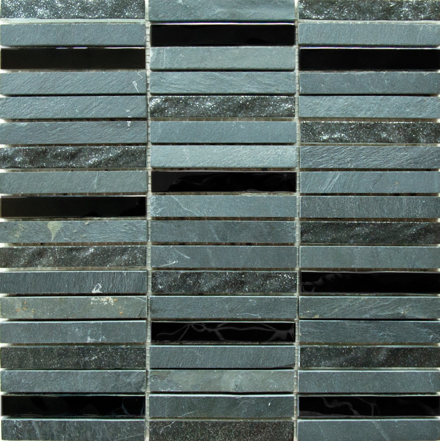 Craven Dunnill Sparkle Wall Tile 305 x 305mm Matt Black (Single) [CR221]