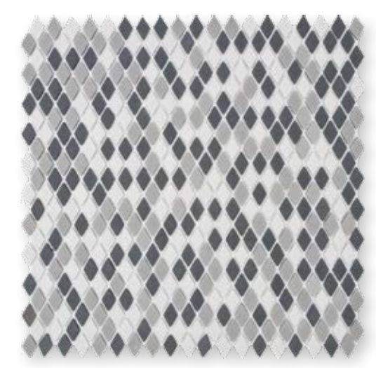 Craven Dunnill Lifecycle Diamond Wall Tile 300 x 300mm Matt Black (Single) [CR258]