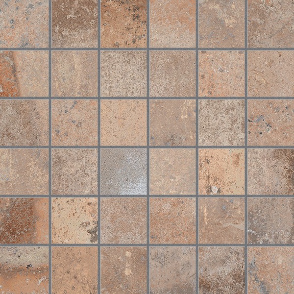 Craven Dunnill Firestone Mosaic Floor Tile 300 x 300mm Amber (Single) [CDN3G8]