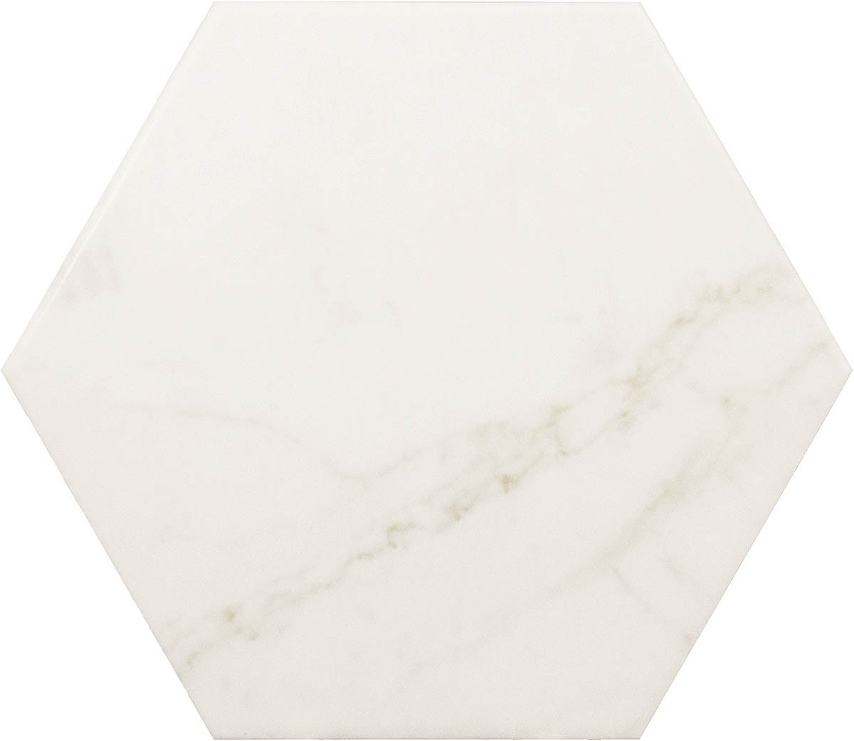 Craven Dunnill Blenheim White Hexagon Wall & Floor Tile 200x175mm (Box of 25) [REN561]