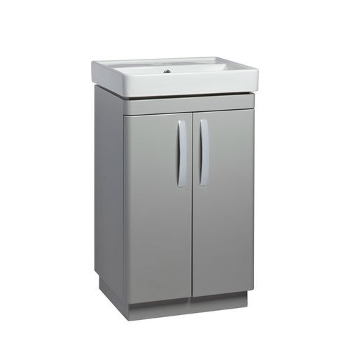 Tavistock CM500FG Compass 50cm Floor standing Vanity Unit with Doors - Grey