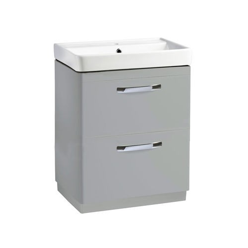 Tavistock CM600FDG Compass 60cm Floor standing Vanity Unit with Drawers - Grey