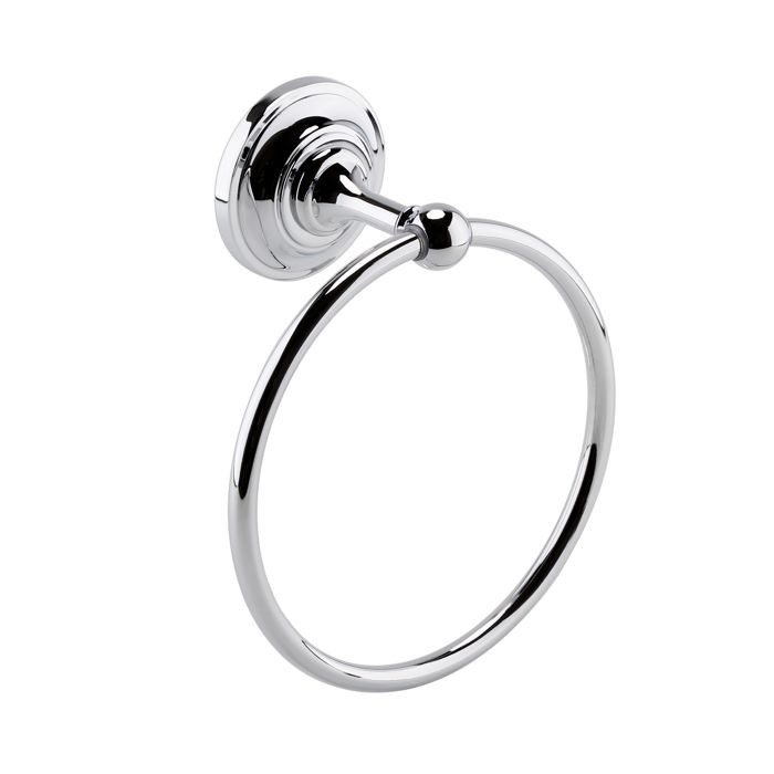 BC Designs CMA010BC Victrion Towel Ring - Brushed Chrome