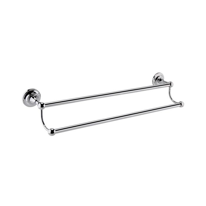 BC Designs CMA025BC Victrion Double Towel Rail - Brushed Chrome
