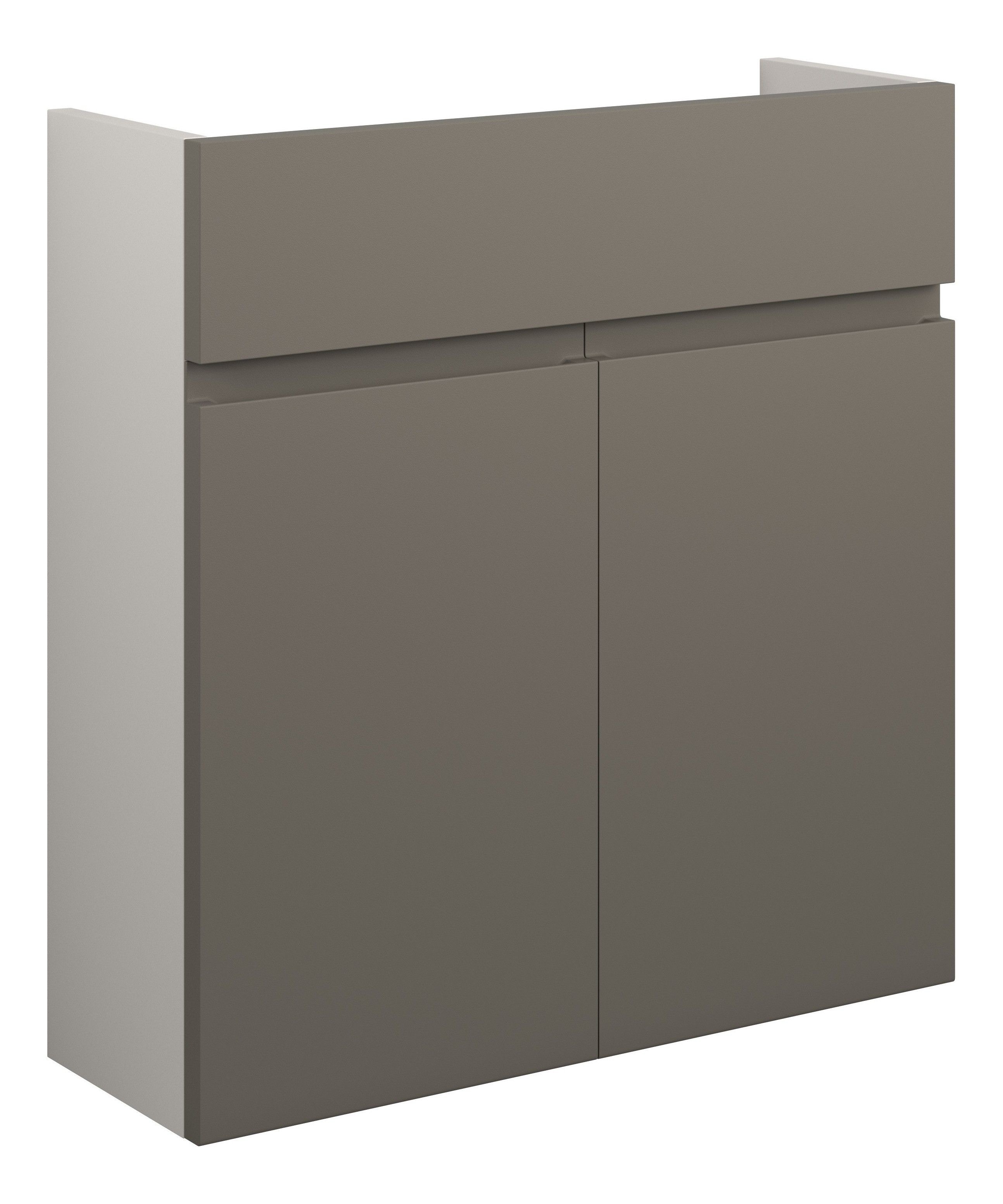 Corno Basin Unit (2 Door) 600mm Matt Stone (Grey Cabinet) [PLUM110191]