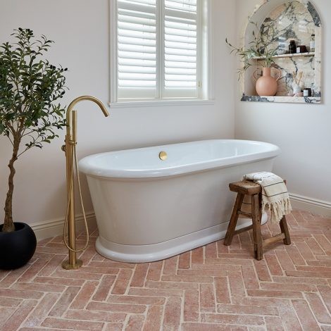 CaPietra Marlborough Terracotta Parquet Floor Tile (Handmade Finish) 75 x 305 x 20mm [6953]
