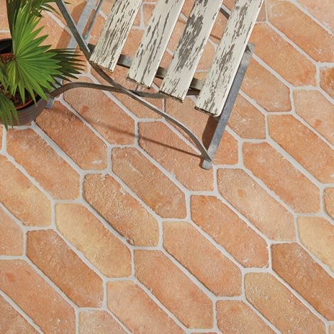 CaPietra Marlborough Terracotta Picket Floor Tile (Handmade Finish) 100 x 300 x 20mm [7223]